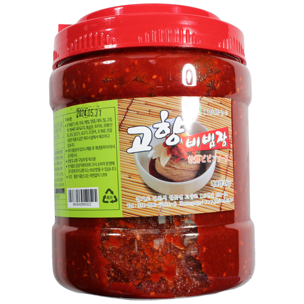 고향식품 옛맛 고향 비빔장 2kg 대용량 양념장 쫄면양념 비빔냉면 소스 업소용, 2kg, 6개 83,000원