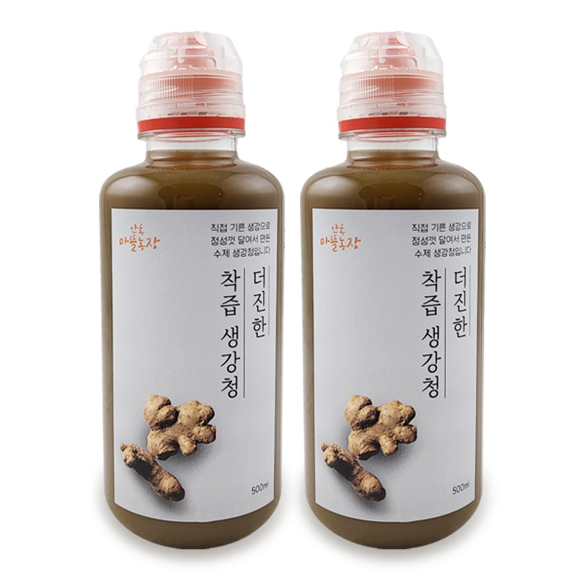 생강원액 수제생강청 생강차 더진한 착즙 생강청 500ml 2병 36,220원