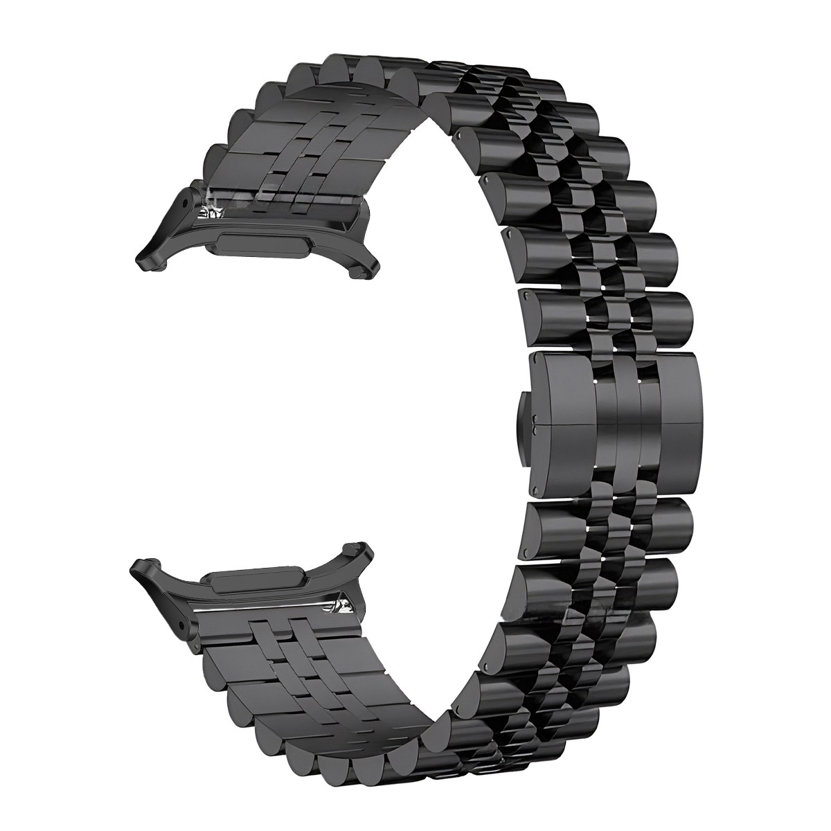 Chicwrist 삼성 갤럭시워치 7 울트라 & 갤럭시워치 8 울트라 호환 고급 스테인리스 메탈 스트랩, 블랙, 1개 23,310원