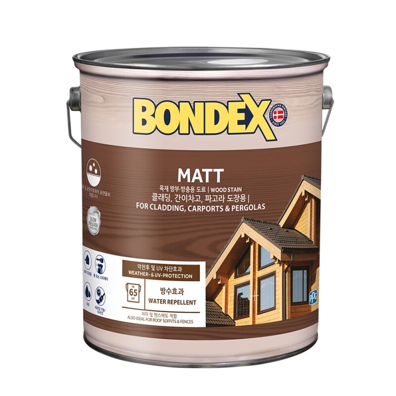 본덱스 MATT 오일스테인 방부 방충용 도료 5L 자외선 차단 효과 반광 방부목 스테인, 1개 109,000원