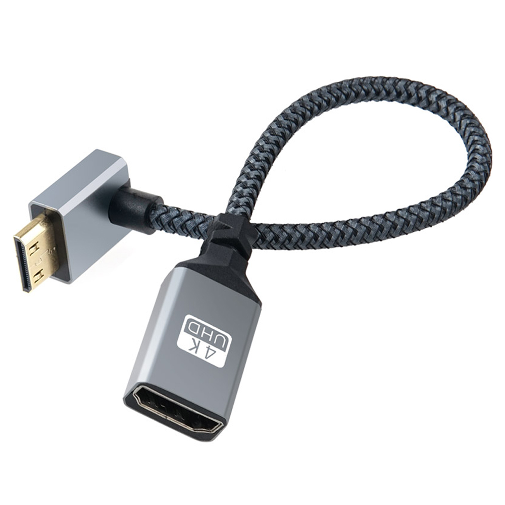 컴스마트 HDMI F to Mini HDMI M 4K 60Hz UHD 꺾임형 변환 케이블 젠더 IH690 6,000원