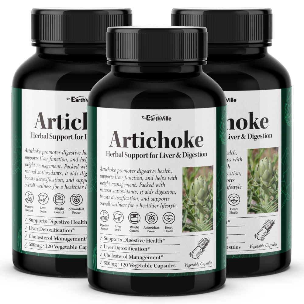 어스빌 아티초크 10배농축 추출물 알약 500mg 베지캡슐, 3개, 120정 95,430원