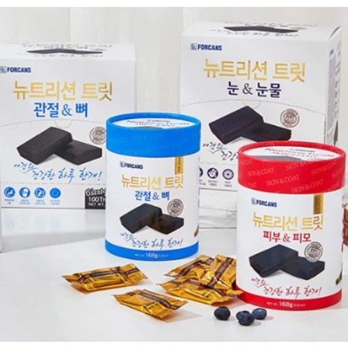 [포겐스] 뉴트리션트릿 자이언트팩 관절&뼈 800g+ 피부&피모 800g  포켄스 강아지 영양제 119,700원