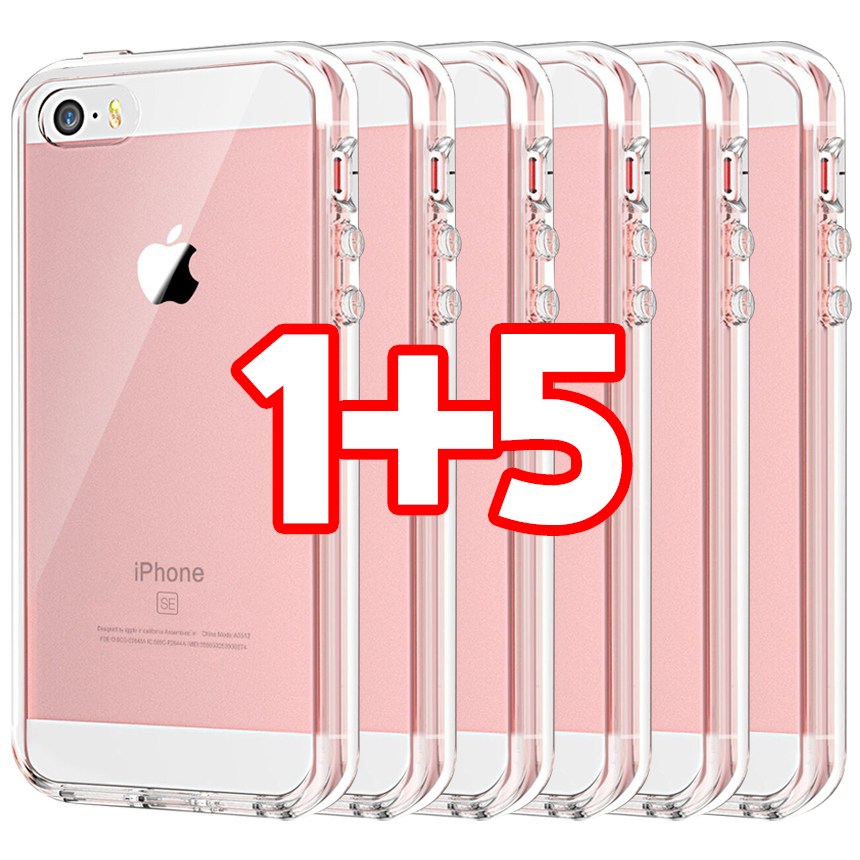 벌크온 1+5 아이폰 5 5S SE 1세대 슬림 투명 젤리 소프트핏 기본 케이스 7,580원