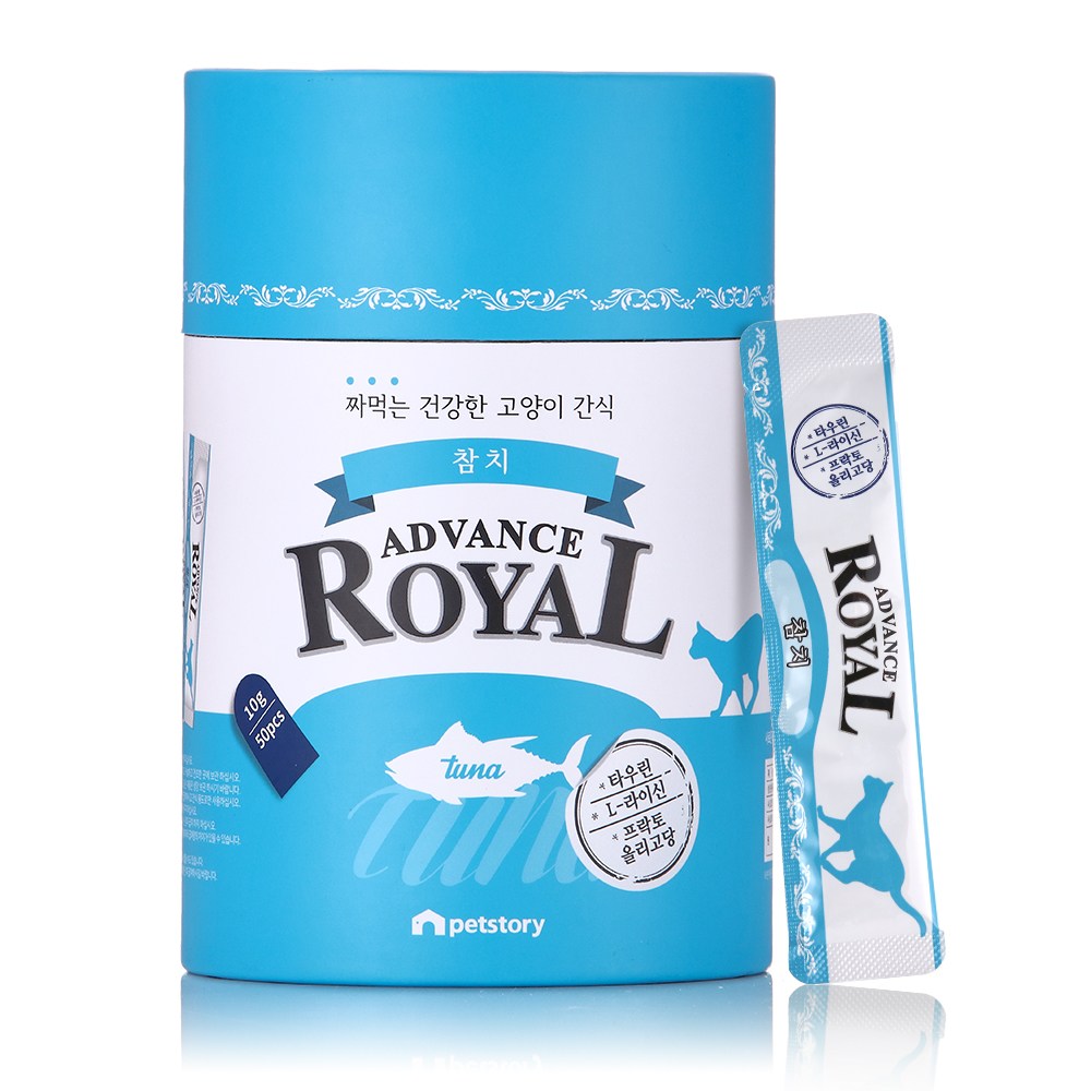 로얄 어드밴스 스틱, 짜먹는 고양이간식, 50개, 10g, 참치 10,900원