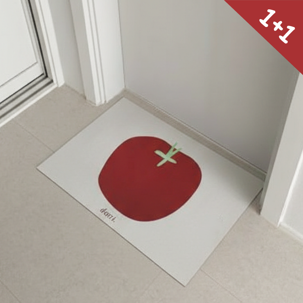 1+1 빨아쓰는 규조토 발매트 미끄럼방지 다용도 욕실 주방 매트, 2개, 4_토마토 17,900원