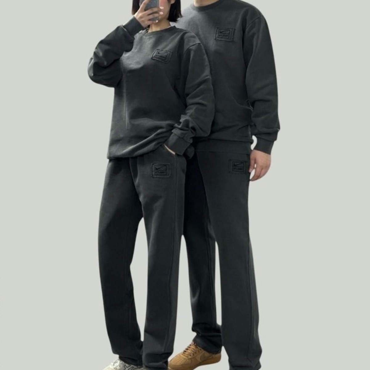 나이키 스투시 바이오 면 맨투맨 트레이닝 세트 단체 커플룩 남여공용 봄신상 AA 99,000원