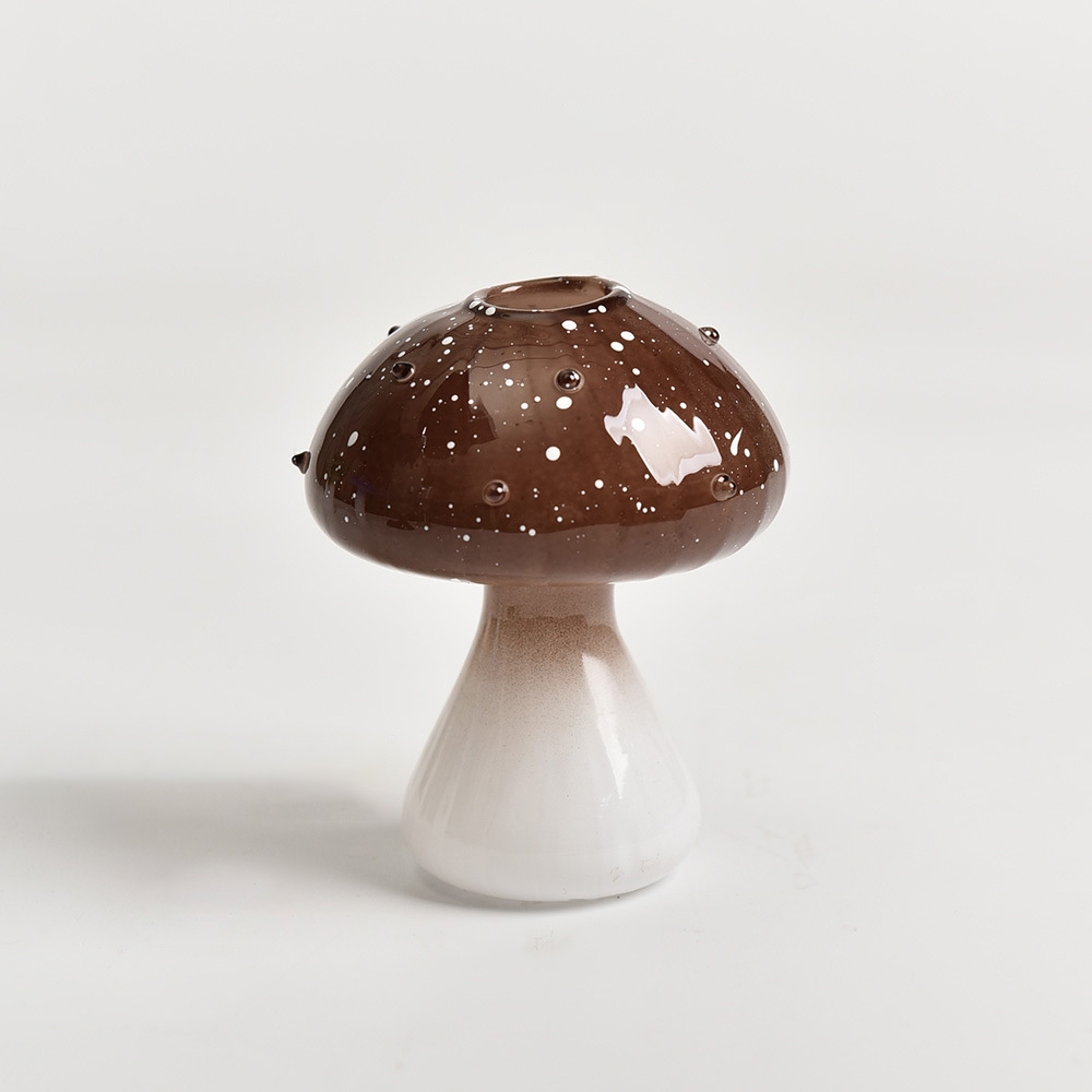 귀여운 버섯 컬러 그라데이션 유리 오브제 화병 MW0120 18,750원