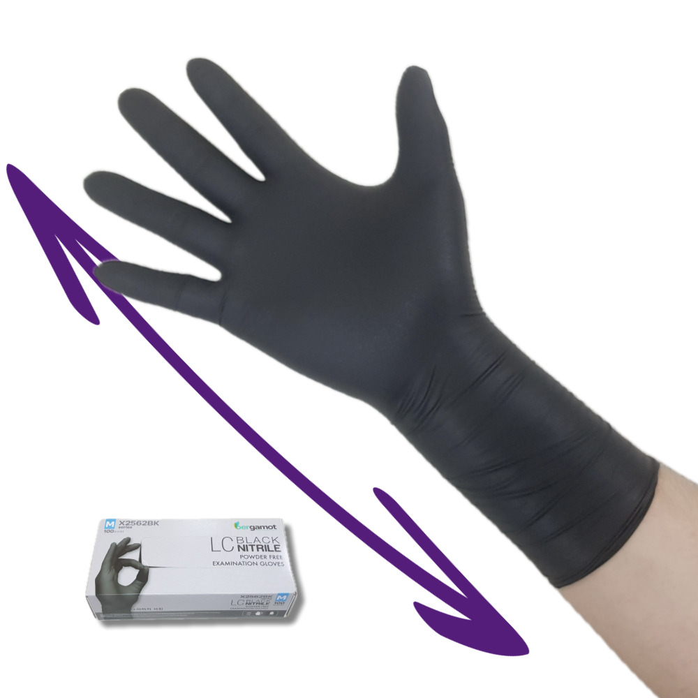 손목긴 얇은 니트릴장갑 100매 검정 고무장갑 팔목긴 식당용 주방용 15,990원
