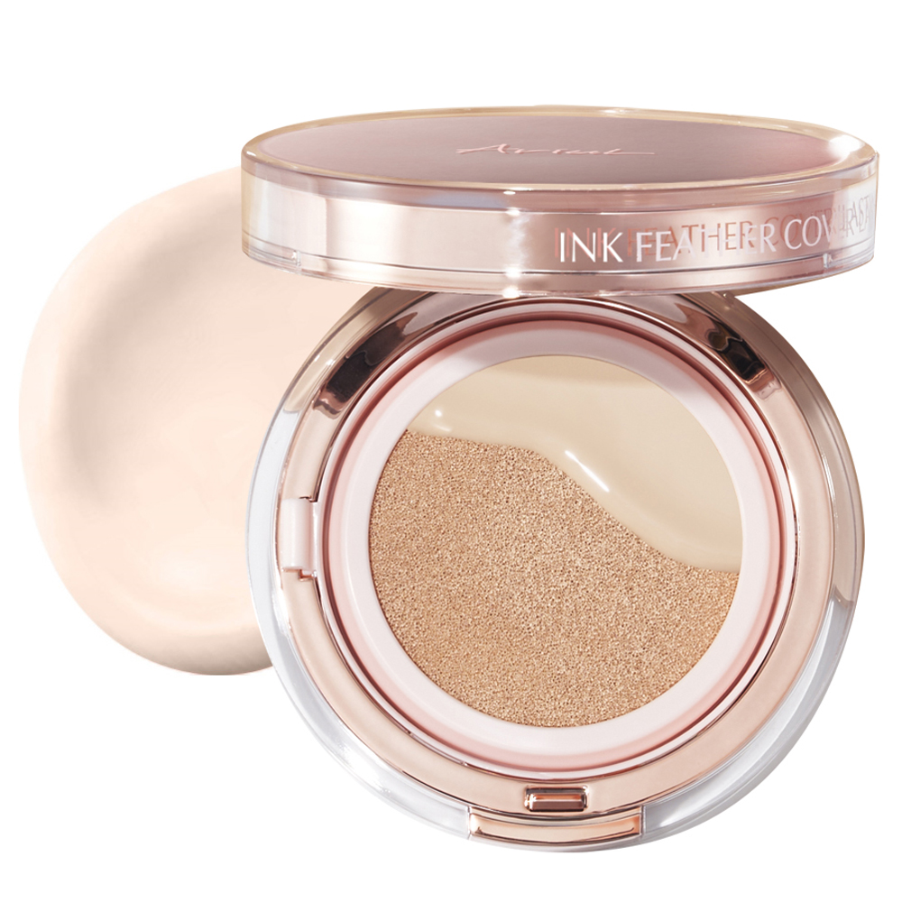 아리얼 잉크 피더 커버 래스팅 쿠션 파운데이션 SPF50+ PA++++ 15g, 01호 바닐라, 1개 36,540원