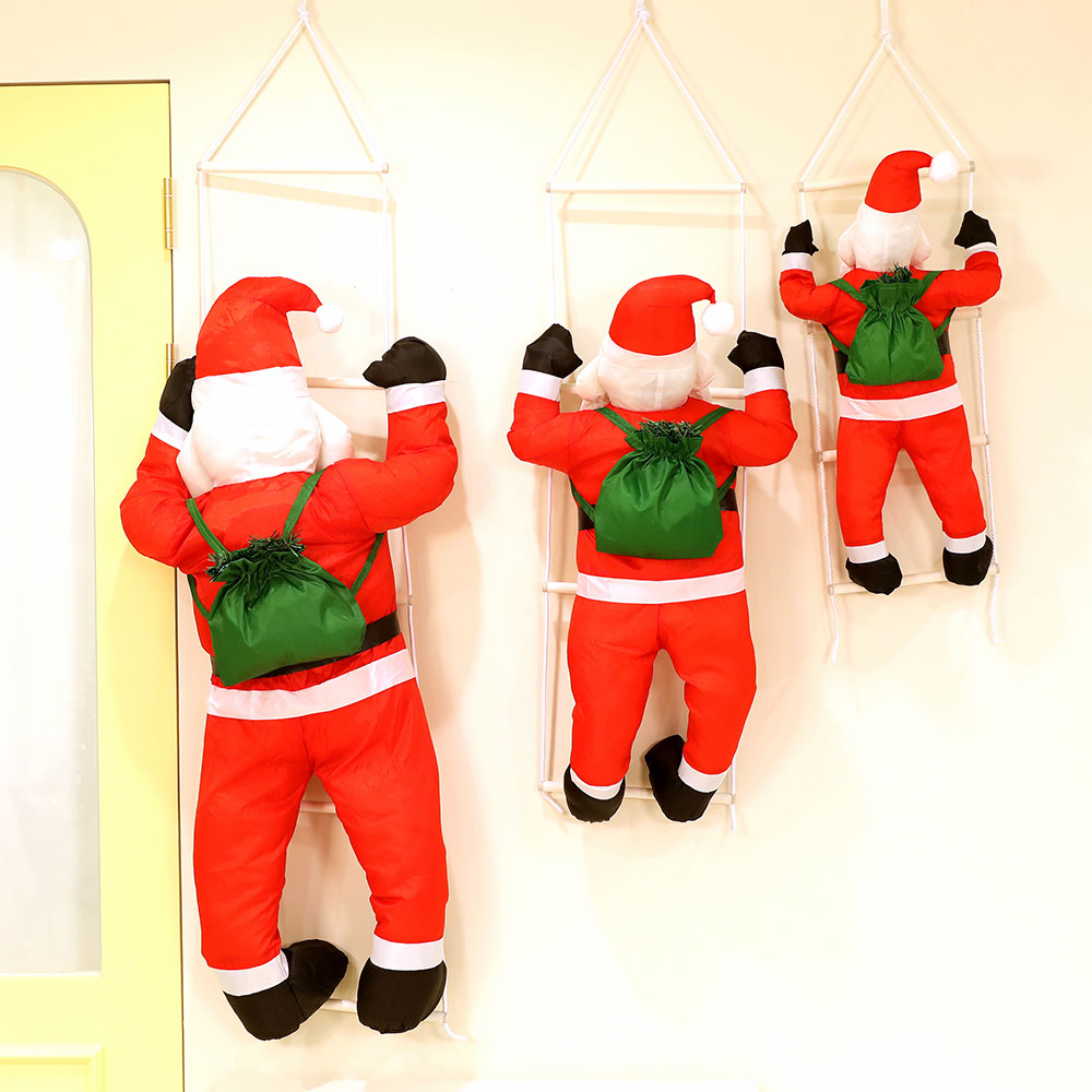 크리스마스트리 벽 트리 장식 패브릭 사다리산타 인형 3size 41,900원