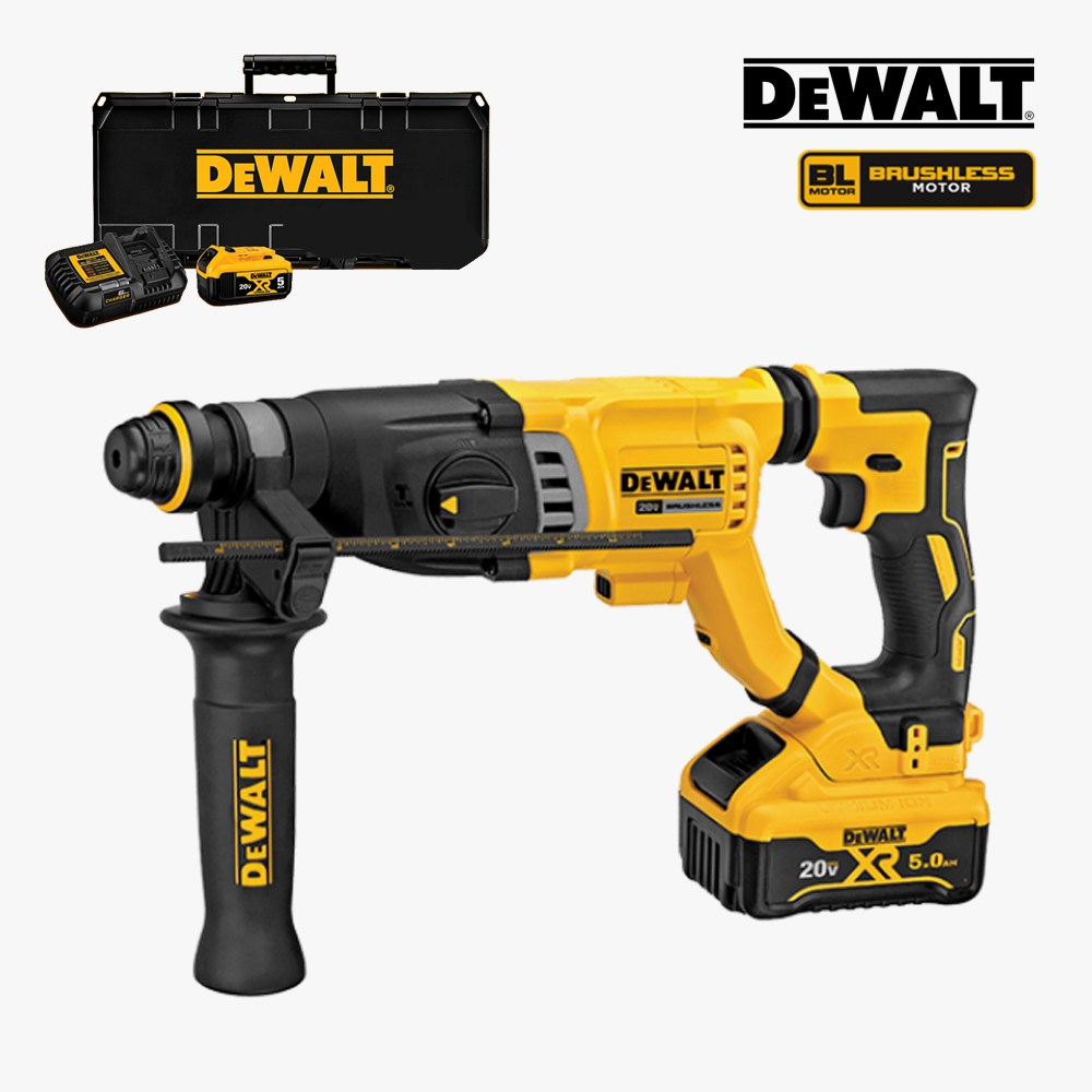 디월트 충전해머드릴 DCH263P2 경량 로타리 햄머 함마드릴 20V 5.0A 배터리 2개 BL 499,530원