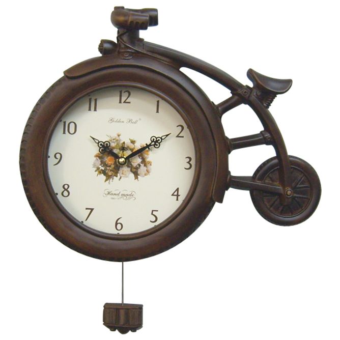 GB7062e 리드미컬 무소음 감성 플라워 추 벽시계 월넛 국내제조 49,500원