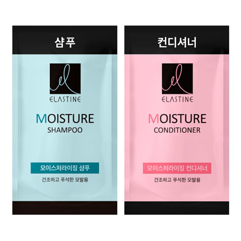 일회용 엘라스틴 1BOX 샴푸(50개)+린스(50개) 여행용 휴대용 11,570원