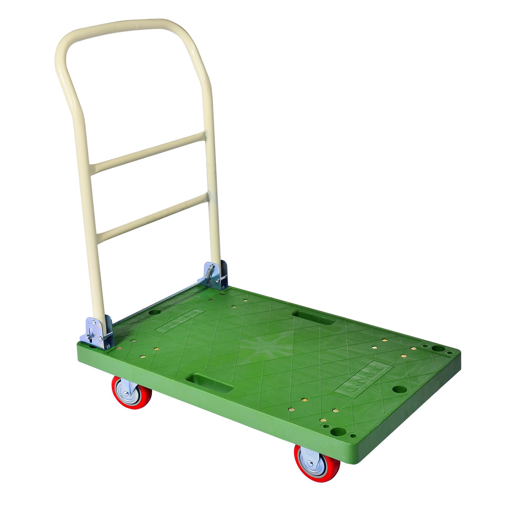 [국내제작] 유런 녹색 접이식대차, 적색바퀴, 1개 32,500원
