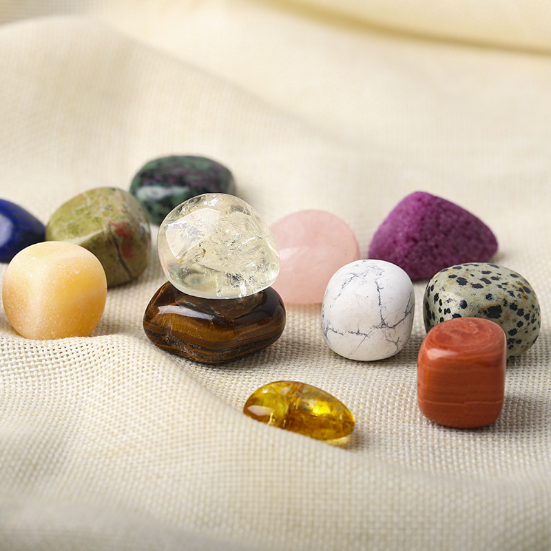 천연원석 텀블드 스톤 오브제 촬영 소품 차크라 팜스톤 크리스털 감성 디스플레이 12,800원