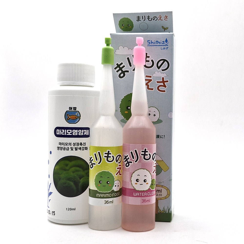 시미즈 어밥 마리모밥 마리모 먹이 물갈이 120ml 세트, 1개, 120ml 8,250원