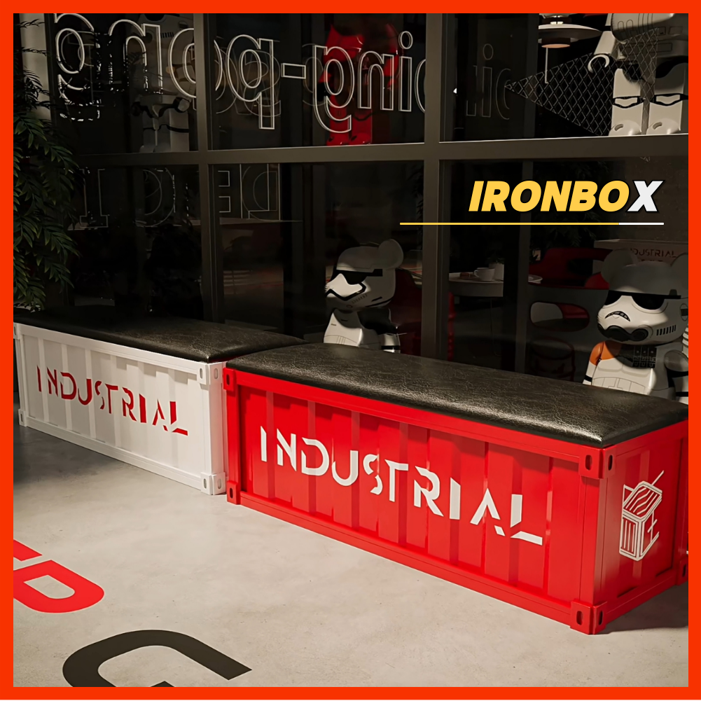 아이언박스 인더스트리얼 철제수납장 벤치 의자 철제 수납함 수납벤치 철제 신발장 신발장의자, 1개, 아이언박스_SG_180cm 319,000원