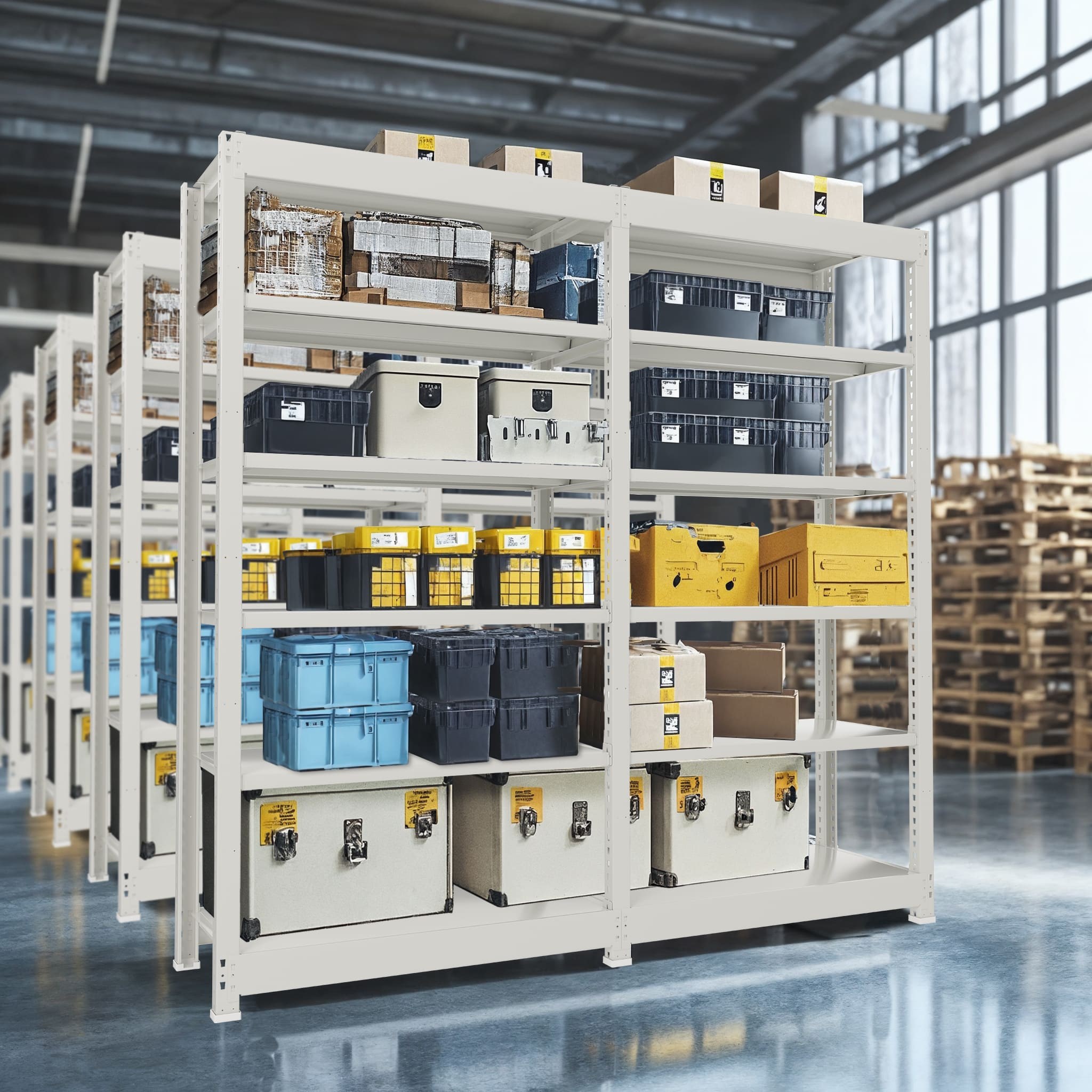 스피드랙 MAX 경량랙 단당 200kg 독립형 조립식 앵글 철제선반, 5단, 화이트,경량랙독립형 203,800원