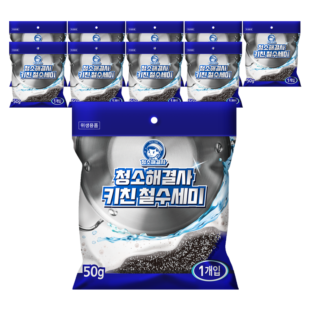 청소해결사 키친 철수세미 50g 8,400원