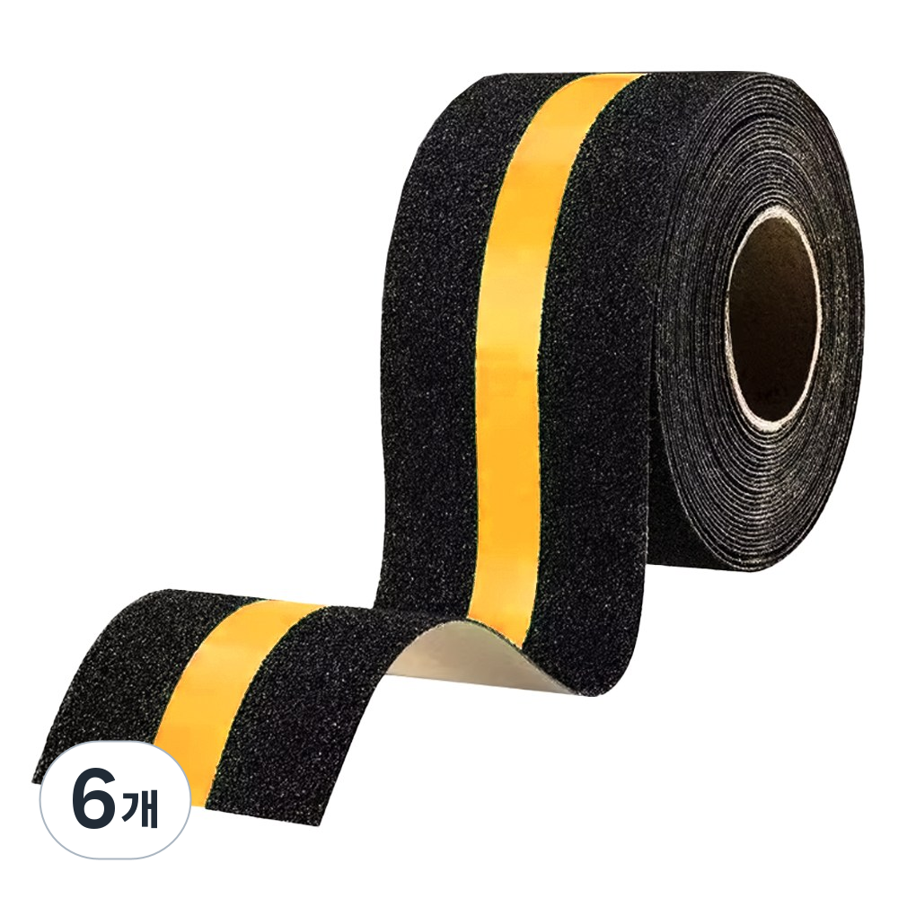 휴크래프트 미끄럼방지 반사 테이프 옐로우 50mm x 5m 계단 공사장 43,750원
