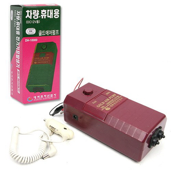 [신세계수족관] 대화 휴대용 산소기 [DC 12V] 차량용 시거잭 포함 DH1000 36,500원