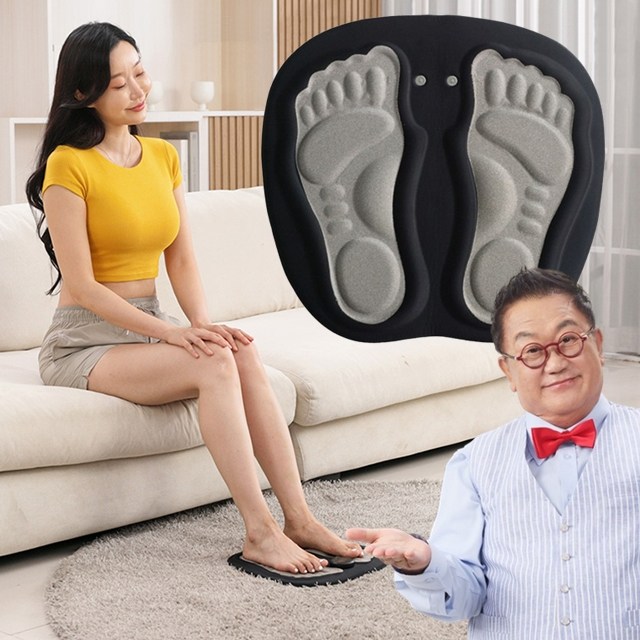 (홈쇼핑) 풋조아 이용식의 맨발걷기 어싱패드 무선 EMS 저주파 발마사지기 29,900원