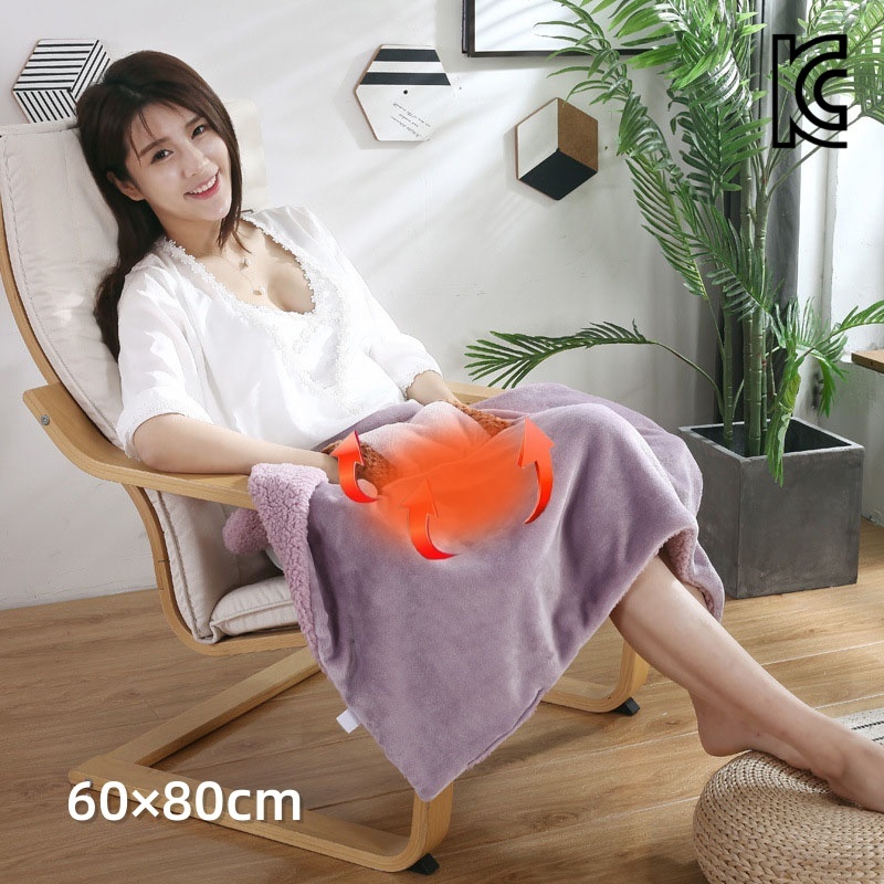 KC인증 USB전기 담요 사무실 무릎 담요 휴대용 온열담요 손난로 극세사 캠핑 차박 온열 찜질기 전기담요 다용도 전기요 60*80cm 12,800원