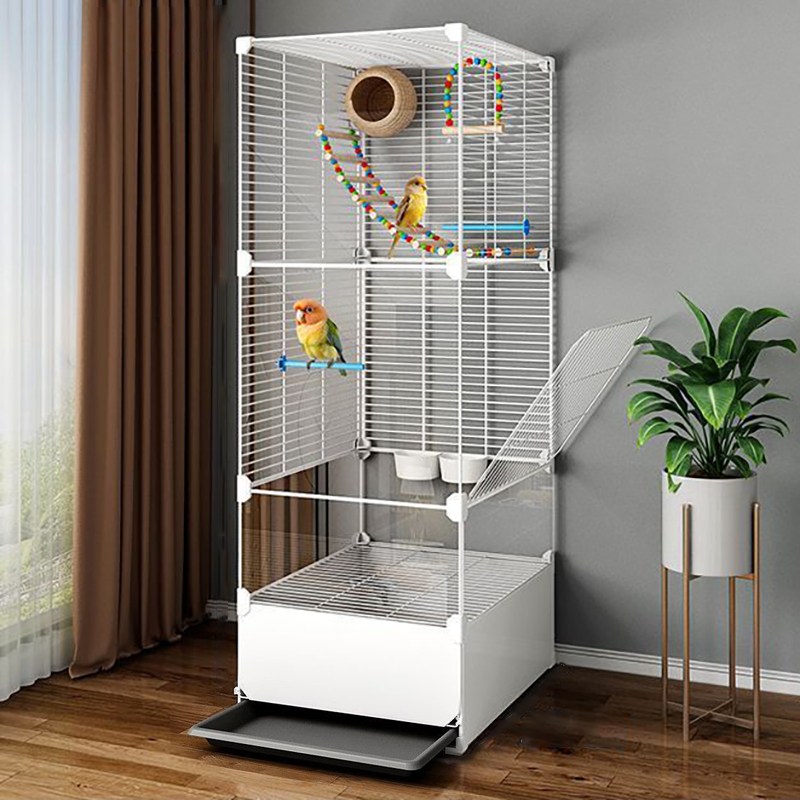 투명 아크릴 패널 앵무새 새장 버드빌라 대형  케이지 이동식 청소쉬운 새장 39,900원
