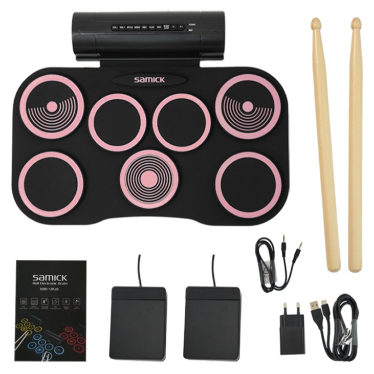 삼익악기 휴대용 연습용 전자드럼패드 핑크 67,350원