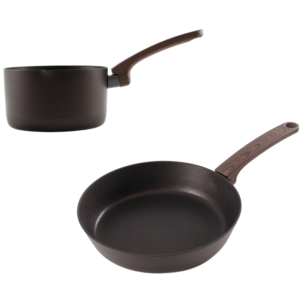 이룸쿡 브라운 이노블 20cm 프라이팬 16cm 밀크팬 2종세트, 1개 42,800원