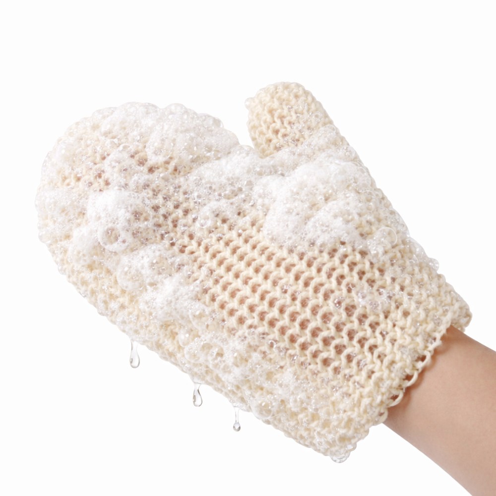 부드러운 저자극 샤워 글러브 장갑 목욕 각질 바디 스크럽, 1개, 1개입, 베이지 13,900원