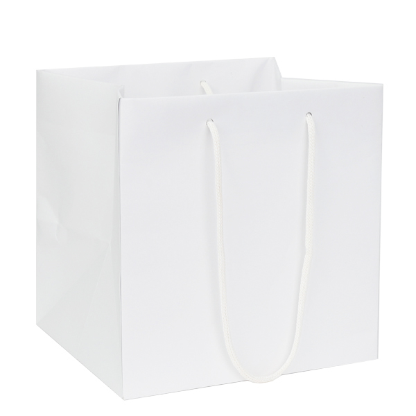 [플라워쇼핑백] 종이끈 플라워 화이트 중 50ea 꽃집쇼핑백 47,000원