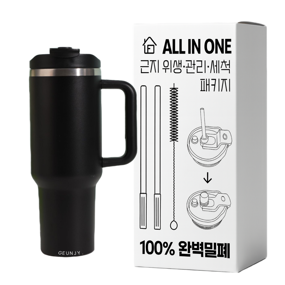 근지 1.2리터 대용량 차량용 캠핑용 텀블러 밀폐 이중 진공 보온보냉, 1개, 1200ml, 블랙 24,900원