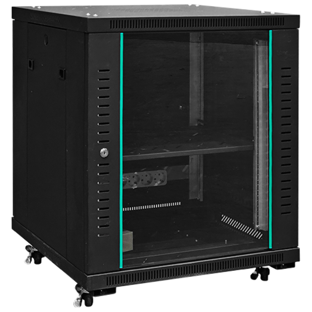 랜스타 LS-750HB 허브랙 검정 12U 750x600x600 통신랙 국제규격, 단일상품, 1개 225,000원