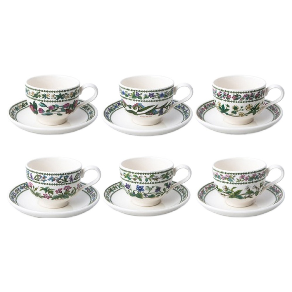 포트메리온 뉴베리에이션 커피잔 T형 6인조 Tea Cup Saucer T 6종 세트 0.2L 230,460원