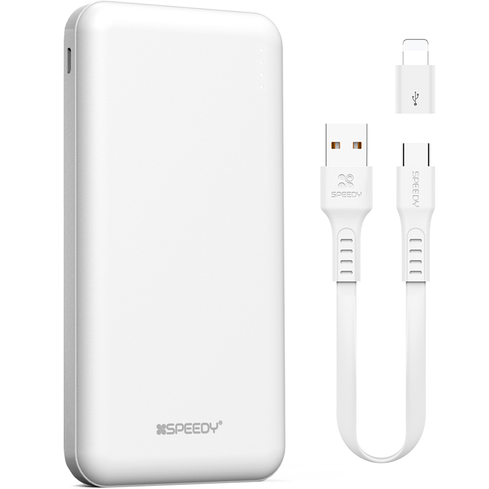 스피디 슬림듀얼 PD3.0 고속 충전 보조배터리 10000mAh (C타입케이블+8핀젠더 포함) 7,560원