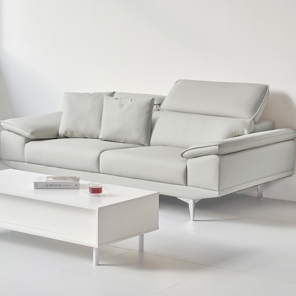 도모 로안 무빙헤드 천연 소가죽 3인용 소파 + 쿠션 2p 방문설치 315,810원