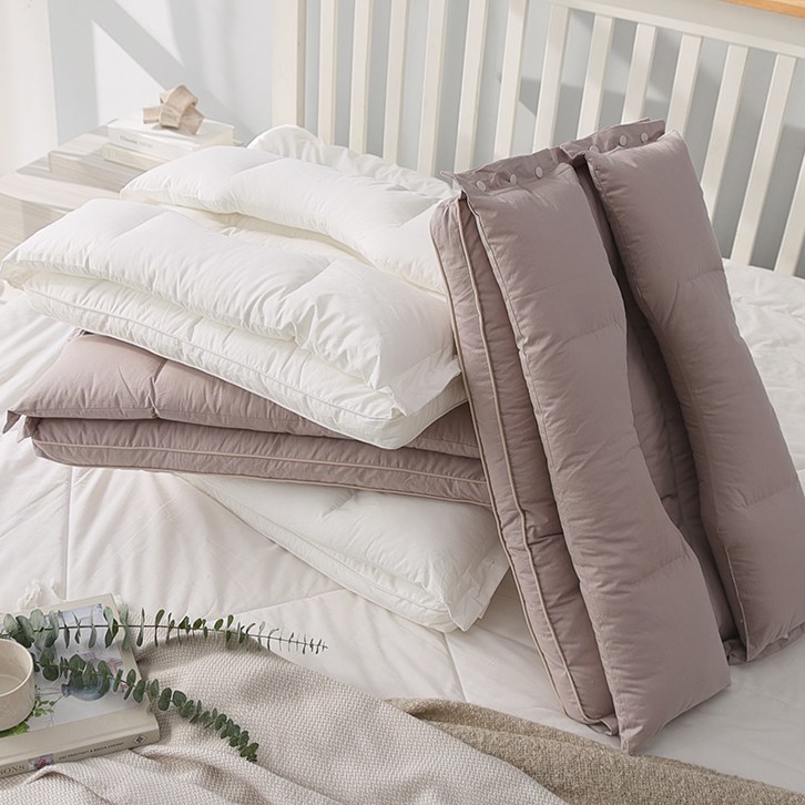 조은잠 베게 분리형 높이조절 베개, 화이트+베이지 69,800원