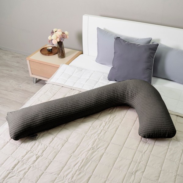 마벨러스 피그먼트 누빔 순면 롱쿠션 편안한 L자 바디필로우 21,900원