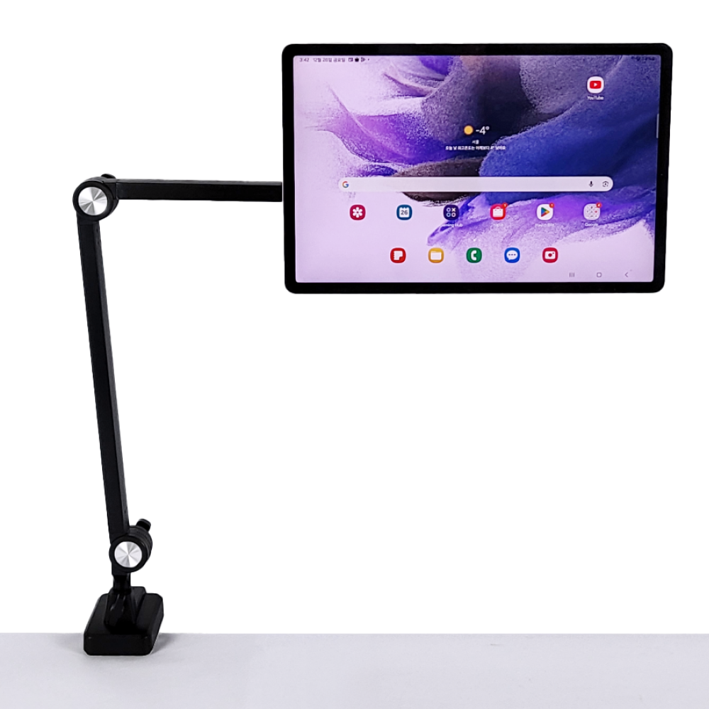 홈앤툴즈 아이패드 태블릿 마그네틱 책상 암 거치대 (2단), 1개, 블랙, HT-C61 27,800원