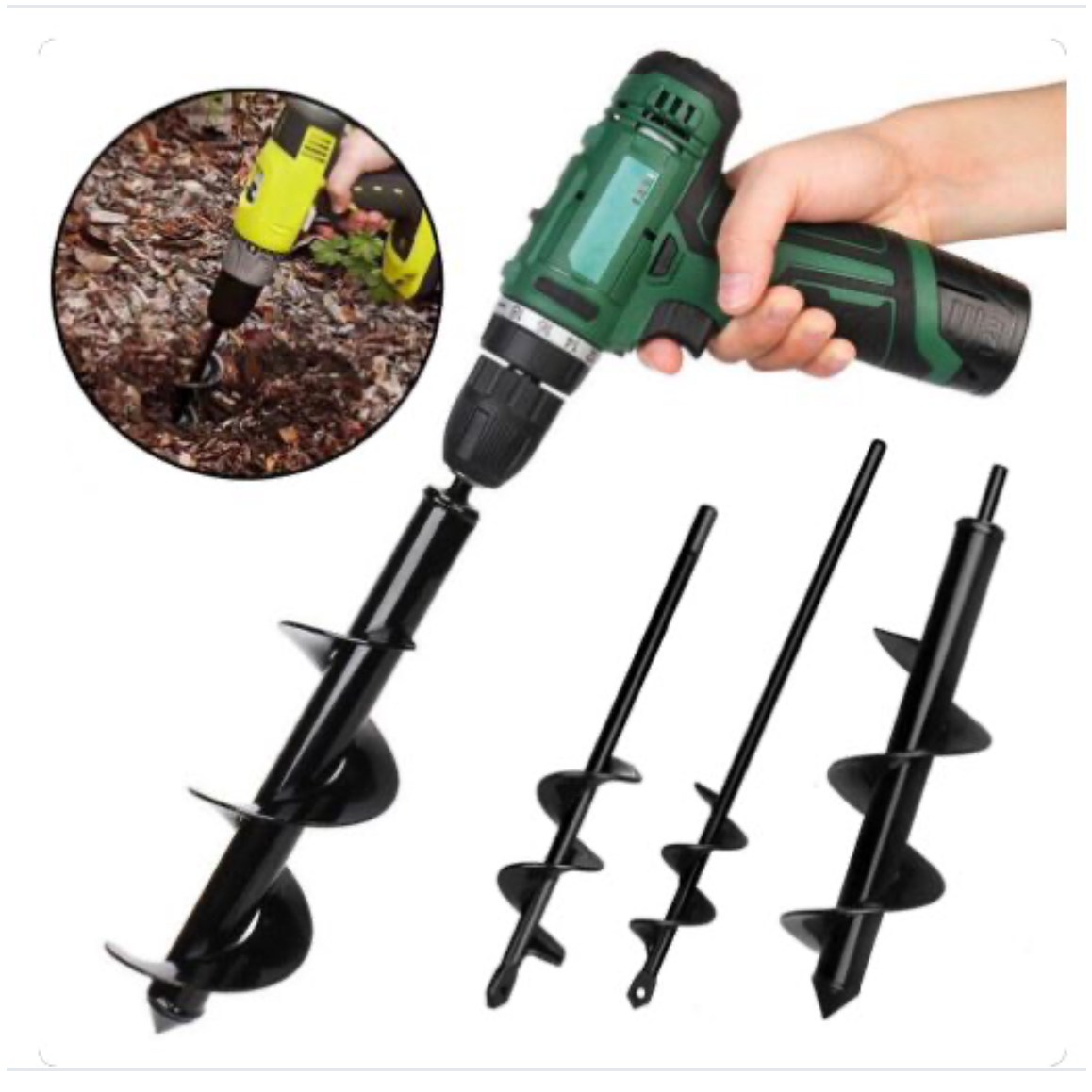 땅파기드릴 구멍드릴 수동 얼음 땅 구멍 파기 뚫기 핸들 나선형 스크류 오거드릴 오거비트 15,460원