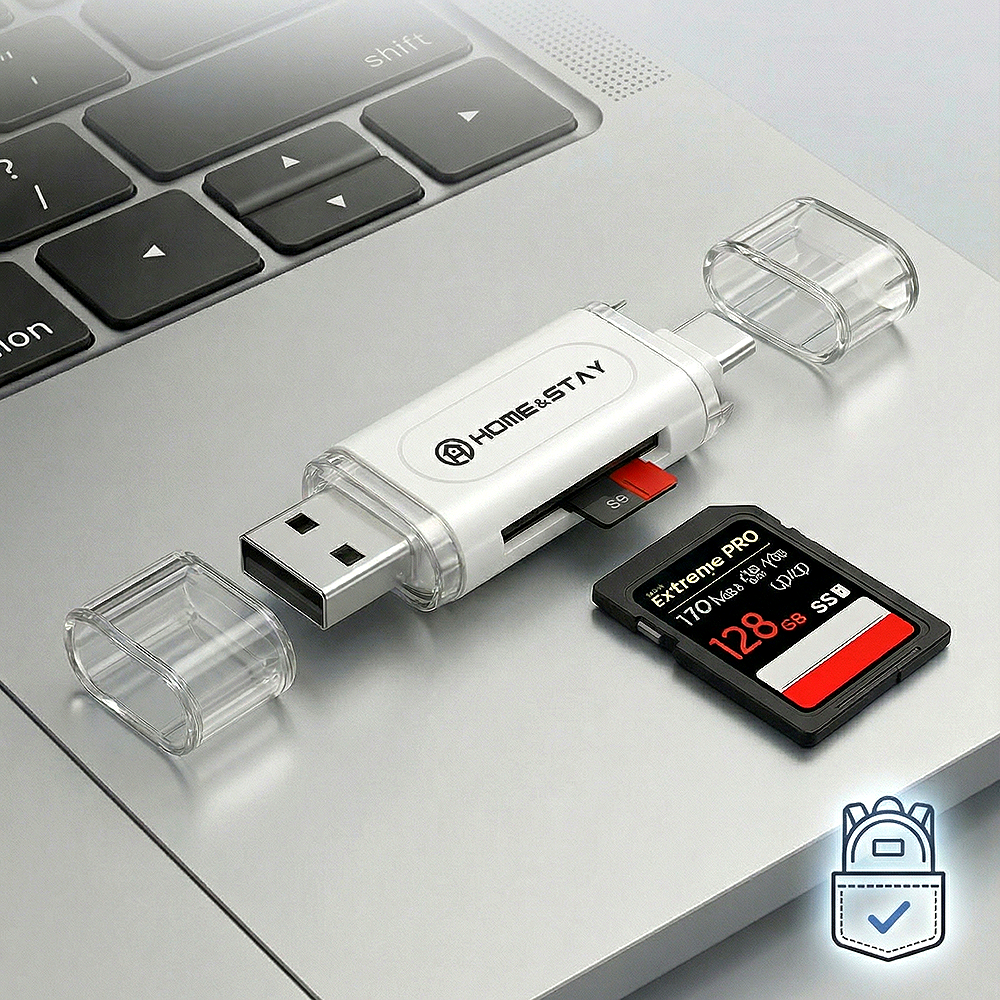 홈앤스테이 SD카드 리더기 C타입 USB-A  멀티호환 9,800원