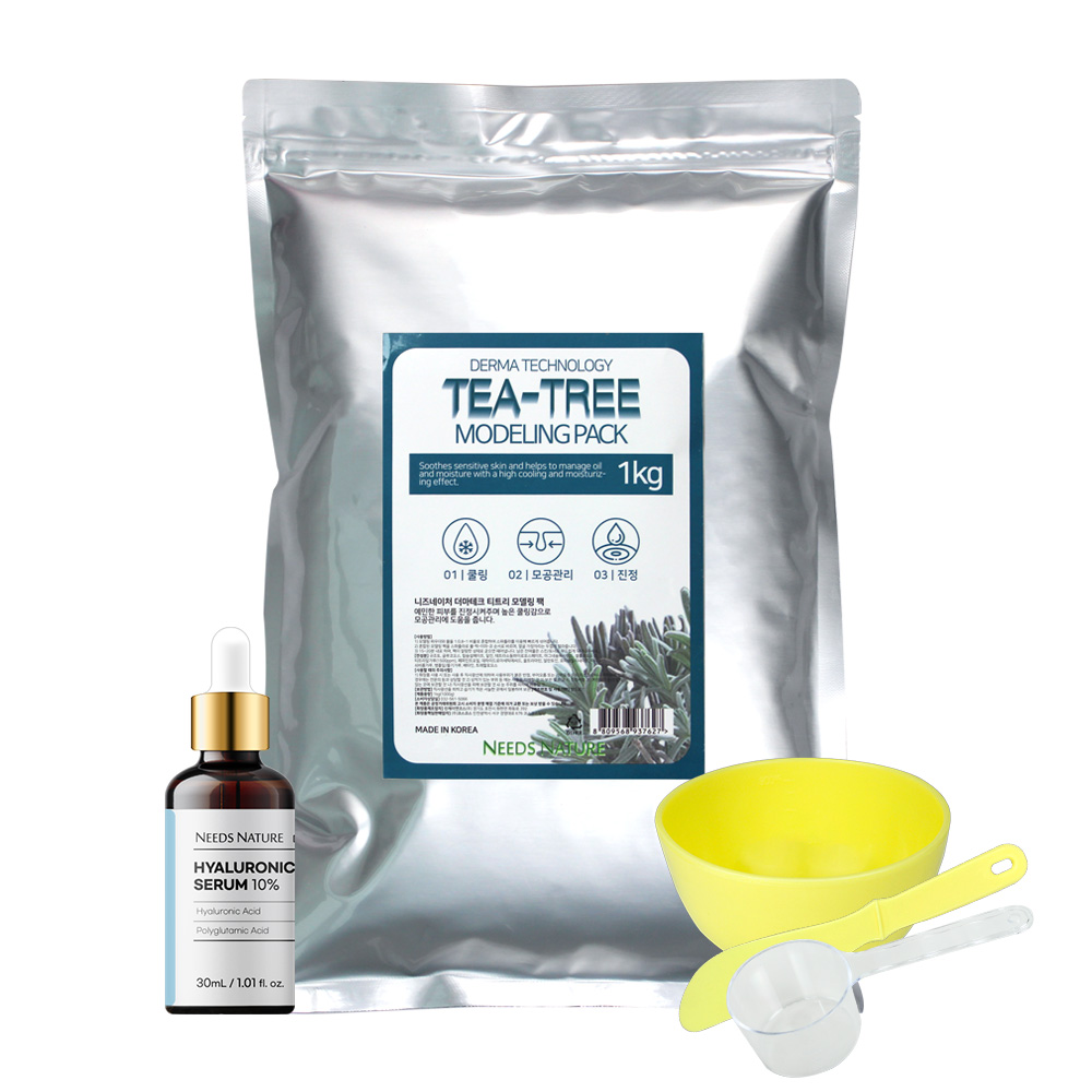니즈네이처 더마테크 모델링팩 1kg / 400g + 팩도구 4종세트 18,900원