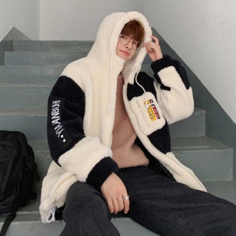 남자 겨울 뽀글이 엠티 룩 후드 여행 코디 양털 점퍼 뽀글이누빔 후리스겨울 아우터 남성 양털 점퍼 148,100원