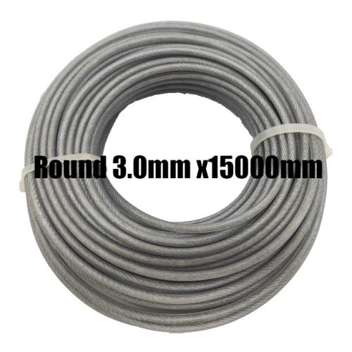 예초기날 트리머 스틸 나일론 와이어 로프 코드 라인 스트리머 브러시 커터 긴 라운드 롤 잔디 교체 약 15m 20mm 24mm 27mm 30mm 예초기 나이론줄 울타리 18,820원