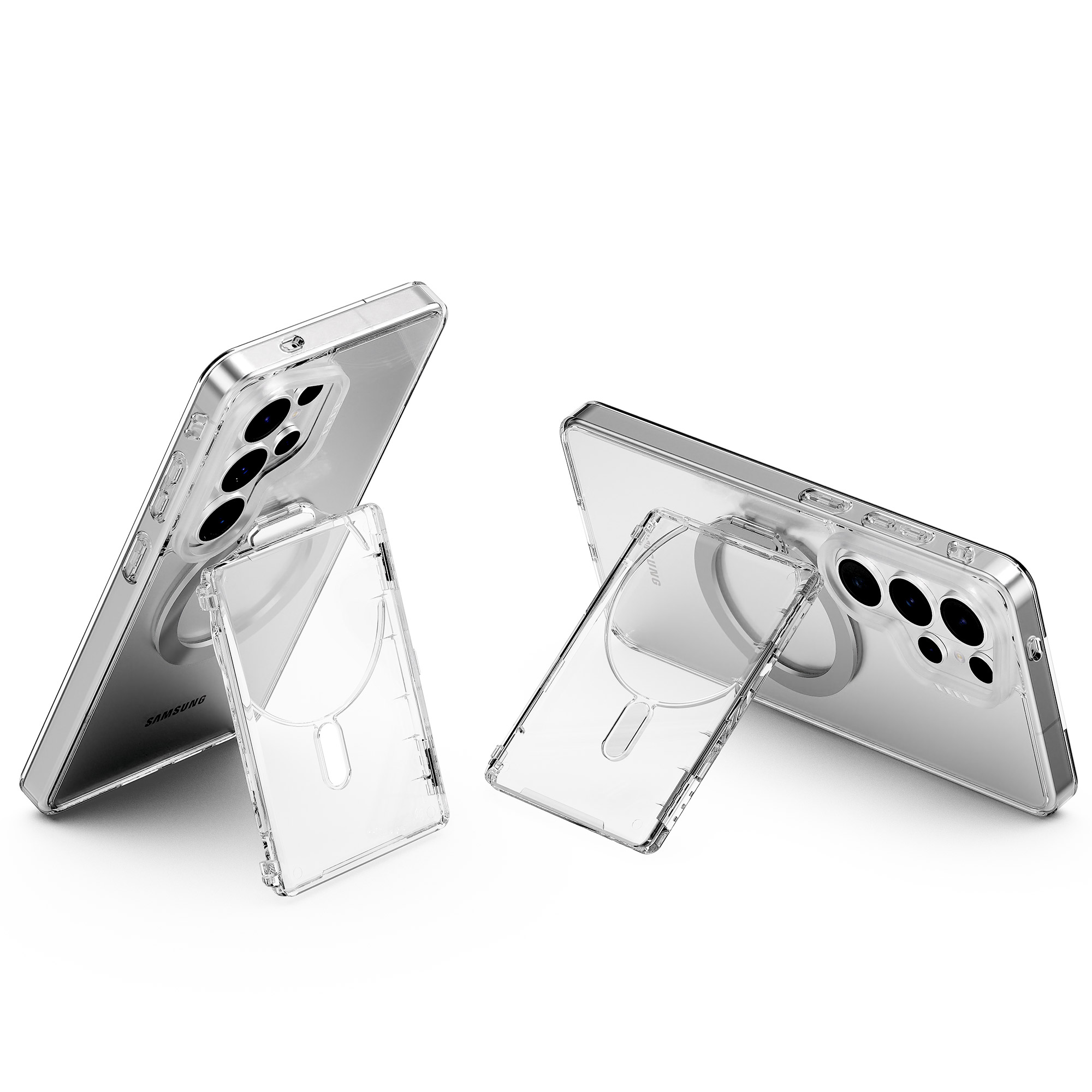 모란카노 렌즈핏 스탠드 맥세이프 카드포켓 2장수납, 투명, 1개 7,900원