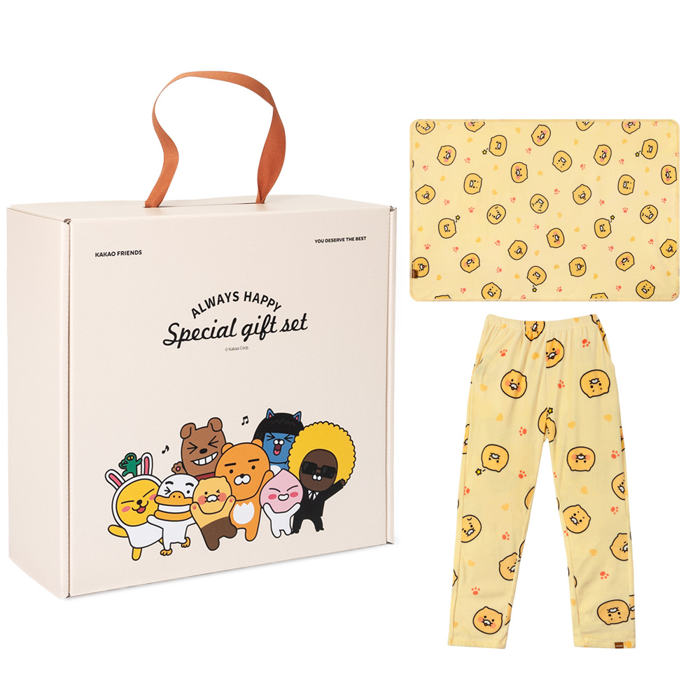 카카오프렌즈 웜앤코지 선물세트3(무릎담요+수면바지) 21,900원