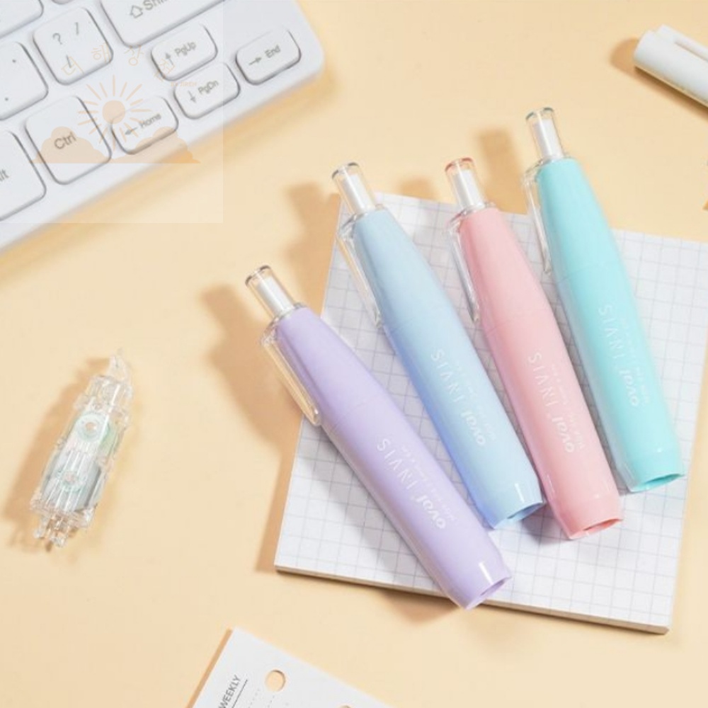 [오발] 크림색 롤형 사무실용품 화이트수정테이프 다꾸템 오발수정테이프 2,800원