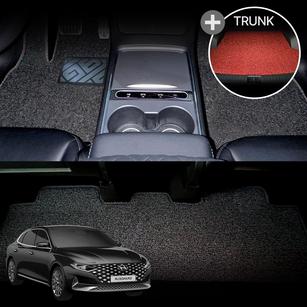 알브이모터스 실리콘발판 확장형 코일매트 더뉴 그랜저IG FACE LIFT 포함 1열+2열+트렁크 세트 119,000원